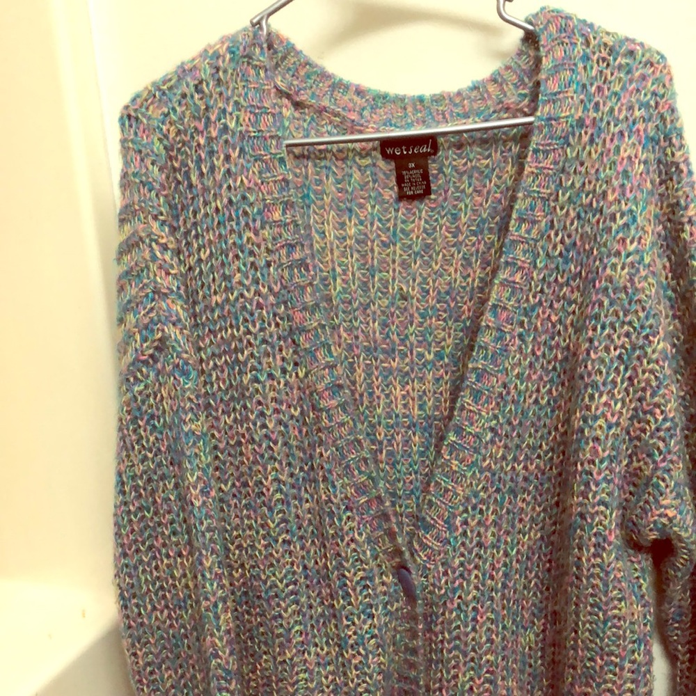 Rainbow cardigan-3x